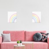 Pastel Regenboog Meisje Kinderkamer Decor Muurkunst Sets (Woonkamer)