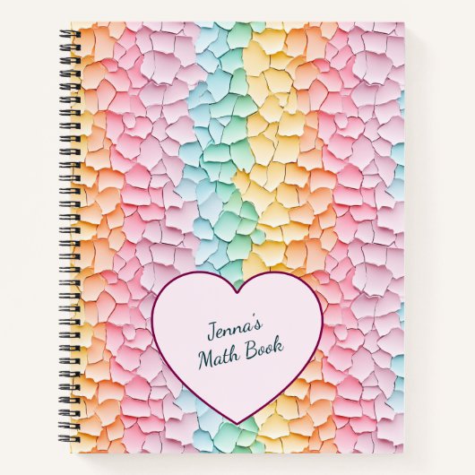 Pastel Regenboog Notitieboek (Voorkant)