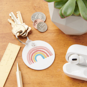 Pastel Regenboog Sleutelhanger