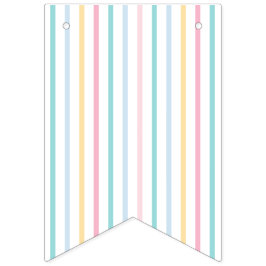 Pastel Regenboog Stripe Banner