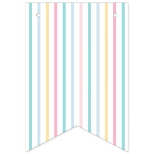 Pastel Regenboog Stripe Banner