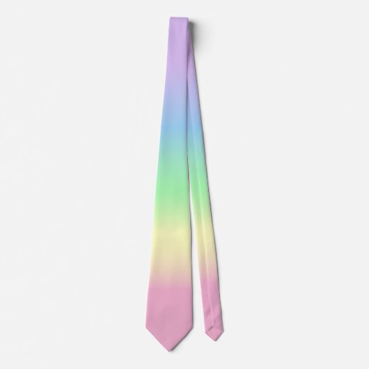 Pastel Regenboog Stropdas (Voorkant)