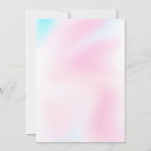 Pastel Regenboog Uitnodiging (Achterkant)