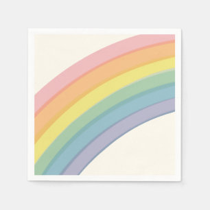 Pastel Regenboog Verjaardagsfeest Servet