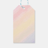 Pastel Regenboog Waterverf Achtergrond Aangepast Cadeaulabel (Achterkant)