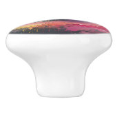 Pastel Regenboog Wolken Aangepaste Keramische knop (Zijkant)