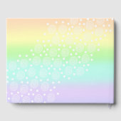 Pastel regenboogcirkels gastenboek (Achterkant)