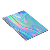 Pastel regenbooggraaf Abstract Notitieboek (Rechterzijde)