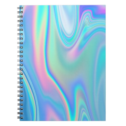 Pastel regenbooggraaf Abstract Notitieboek (Voorkant)