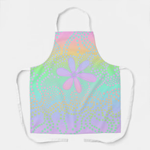 Pastel Regenbooggradiënt Funky Schort