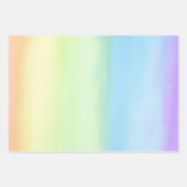 Pastel Regenbooggradiënt Ombré Inpakpapier Vel (Voorkant 2)