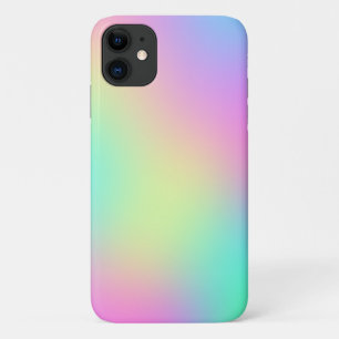 Pastel regenboogkleuren Abstract vervagen gradiën iPhone 11 Hoesje