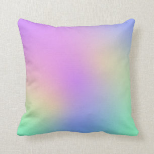 Pastel regenboogkleuren Abstract vervagen gradiën Kussen