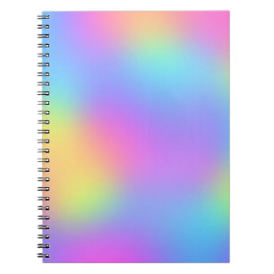 Pastel regenboogkleuren Abstract vervagen gradiën Notitieboek