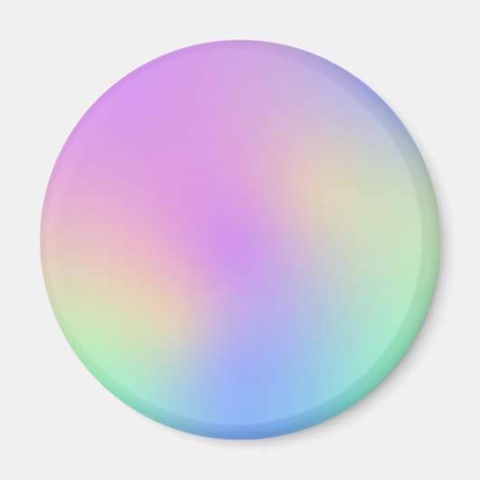 Pastel regenboogkleuren Abstract vervagen gradiënt Magneet (Voorkant)