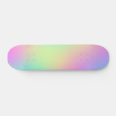 Pastel regenboogkleuren Abstract vervagen gradiënt Skateboard (Horizontaal)
