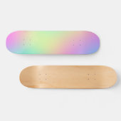 Pastel regenboogkleuren Abstract vervagen gradiënt Skateboard (Horizontaal)