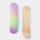 Pastel regenboogkleuren Abstract vervagen gradiënt Skateboard (Voorkant)