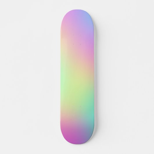 Pastel regenboogkleuren Abstract vervagen gradiënt Skateboard (Voorkant)