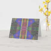 Pastel regenboogkleurig geometrisch kaart (Gele Bloem)