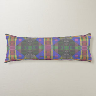 Pastel regenboogkleurig geometrisch lichaamskussen