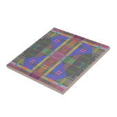 Pastel regenboogkleurig geometrisch tegeltje (Zijkant)