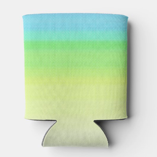 Pastel regenboogkleurige Abstracte gradiënt ombre Blikjeskoeler (Achterkant)