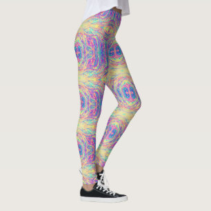 Pastel regenboogolie Leggings Van Life