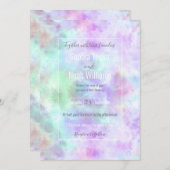 Pastel regenboogscheurtje-Stropdas-verf Waterverf (Voorkant / Achterkant)