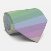Pastel regenboogstreep stropdas (Opgerold)