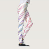 Pastel Regenboogstrips Leggings (Rechts)