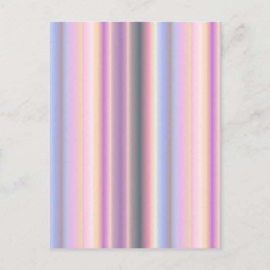 Pastel regenboogstrips - Patroon Briefkaart (Voorkant)