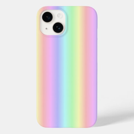 Pastel regenboogstrips - Patroon Case-Mate iPhone Case (Achterkant)