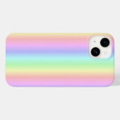 Pastel regenboogstrips - Patroon Case-Mate iPhone Case (Achterkant (horizontaal))