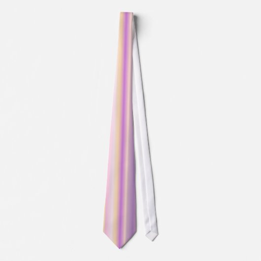 Pastel regenboogstrips - Patroon Stropdas (Voorkant)