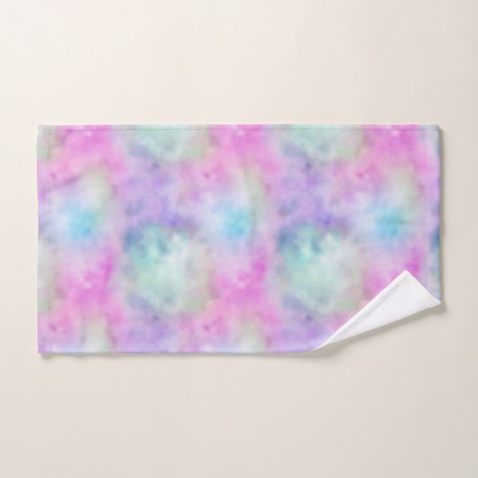 Pastel regenboogwolk BATHROOM TOWEL SET Bad Handdoek (Handdoek)