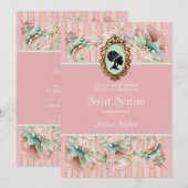 Pastel Regency Era Sweet sixteen Invitation (Devant / Derrière)