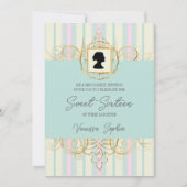 Pastel Regency Sweet sixteen Invitation (Devant)