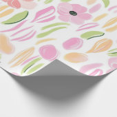 Pastel Retro Bloemen (5) Cadeaupapier (Hoek)