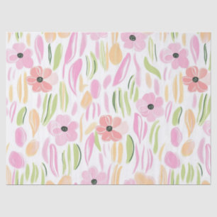 Pastel Retro Bloemen (5) Tissuepapier