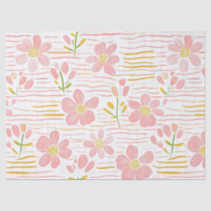 Pastel Retro Bloemen (6) Tissuepapier