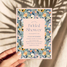 Pastel  Retro Bloemen Vrijgezellenfeest