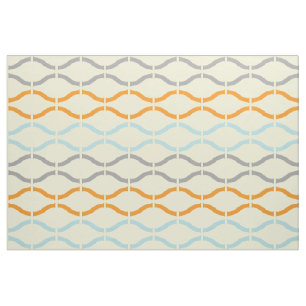 Pastel Retro Funky Geometrisch Patroon Stof