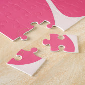 Pastel Retro golvende bloemen Legpuzzel (Zijkant)