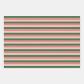 Pastel Retro-kerstvignet Inpakpapier Vel (Voorkant 2)