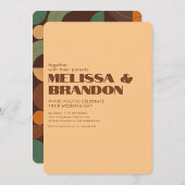 Pastel Retro les années 70 Faire-part de mariage S