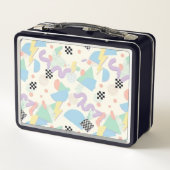 Pastel Retro Memphis Pattern Swirls (Achterkant)