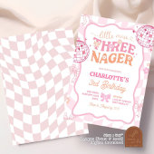 Pastel Retro Rainbow Little Miss Threenager Kaart