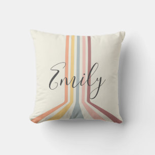 Pastel retro stijl strepen ontwerp kussen