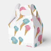 Pastel Retro Waterverf Ice Cream & Sprins Bedankdoosjes (Achterkant)
